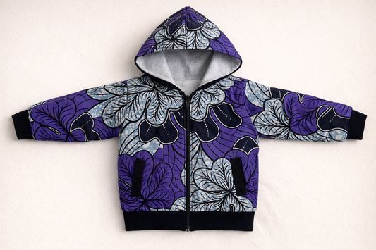 Hooded Midnight Bloom Jacket
